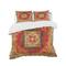Designart 'Moroccan Orange Tiles Collage II' Cottage Bedding Set - Duvet Cover & Shams